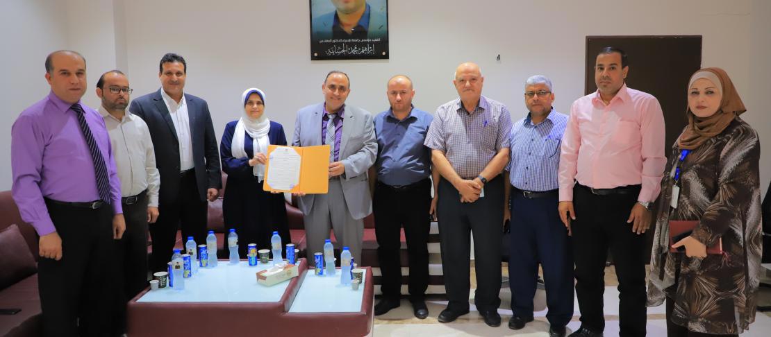 جامعة الإسراء توقع اتفاقية تعاون مشتركة مع وزارة المالية