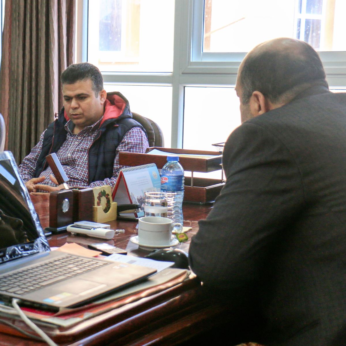 رئيس الجامعة يستقبل مدير المشاريع في مؤسسة تيكا التركية