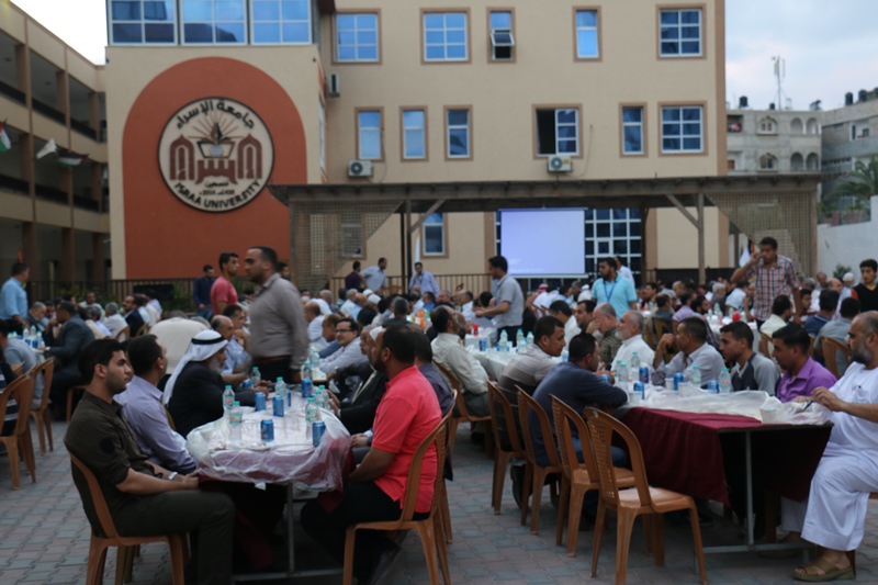 جامعة الاسراء تنظم إفطاراً جماعيا لمؤسسات التعليم والمجتمع المدني