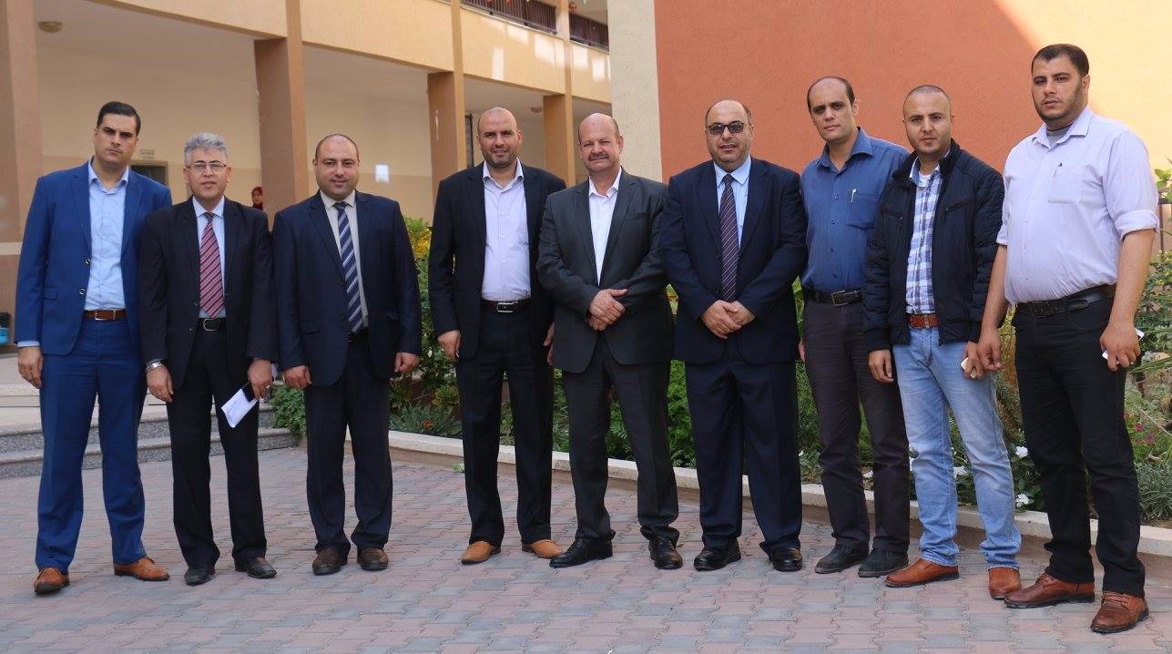 الجامعة تستقبل وفداً برئاسة محمد النحال مدير مؤسسة رعاية أسر الشهداء والجرحى بغزة