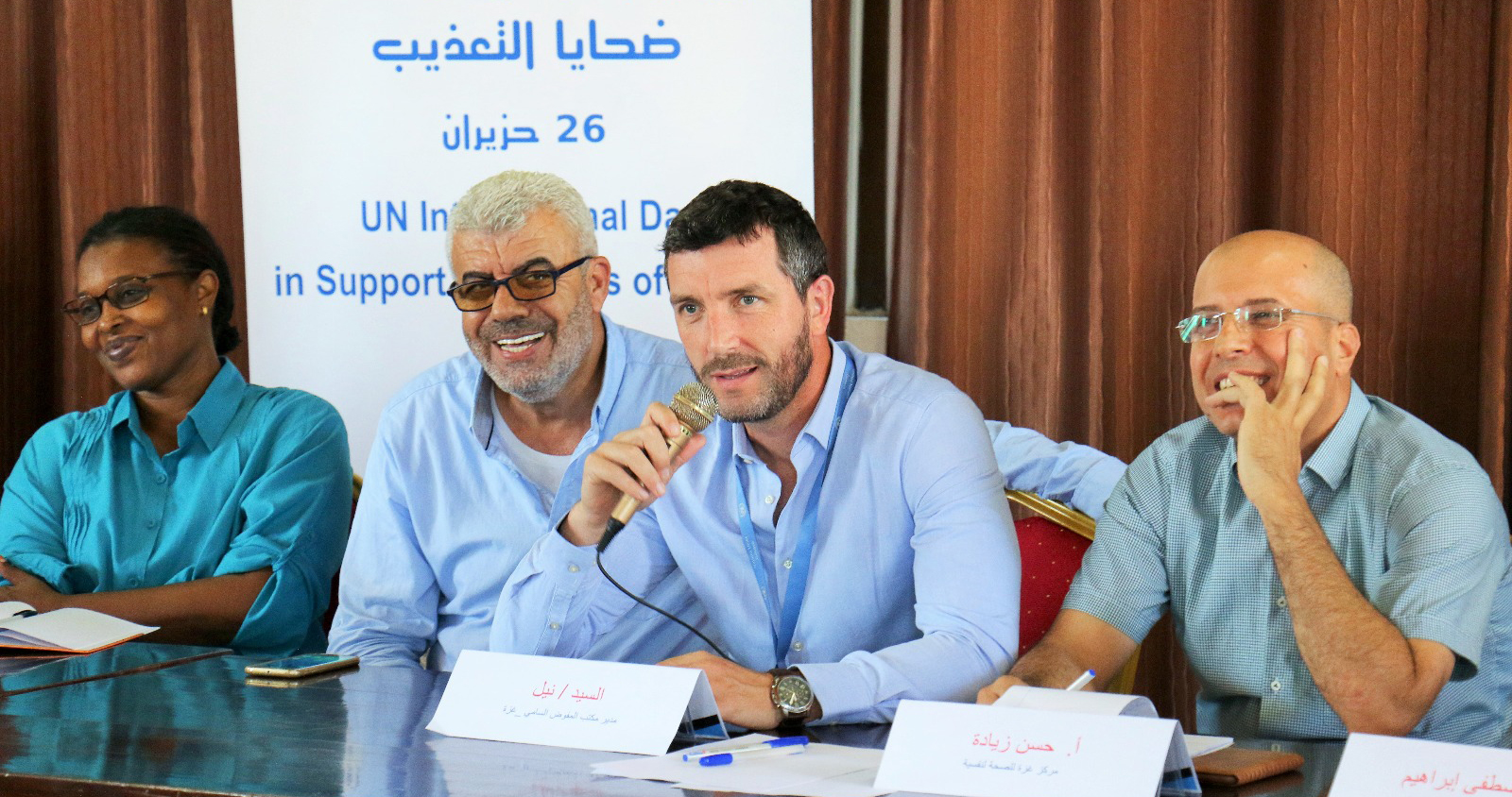 كلية الحقوق تعقد لقاءً حوارياً حول مناهضة التعذيب بحضور مدير مكتب المفوض السامي لحقوق الانسان