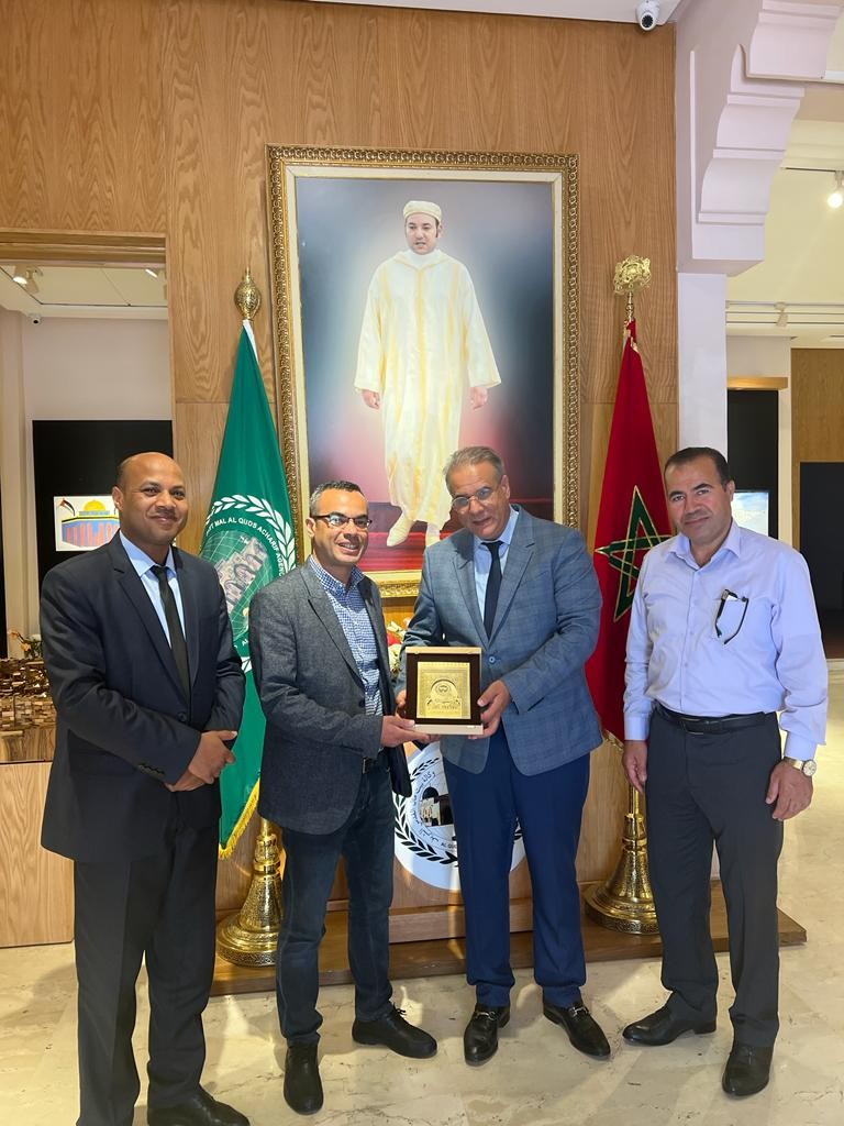 لبحث سبل التعاون: ممثل عن جامعة الإسراء يلتقي مدير وكالة بيت مال القدس الشريف في الرباط