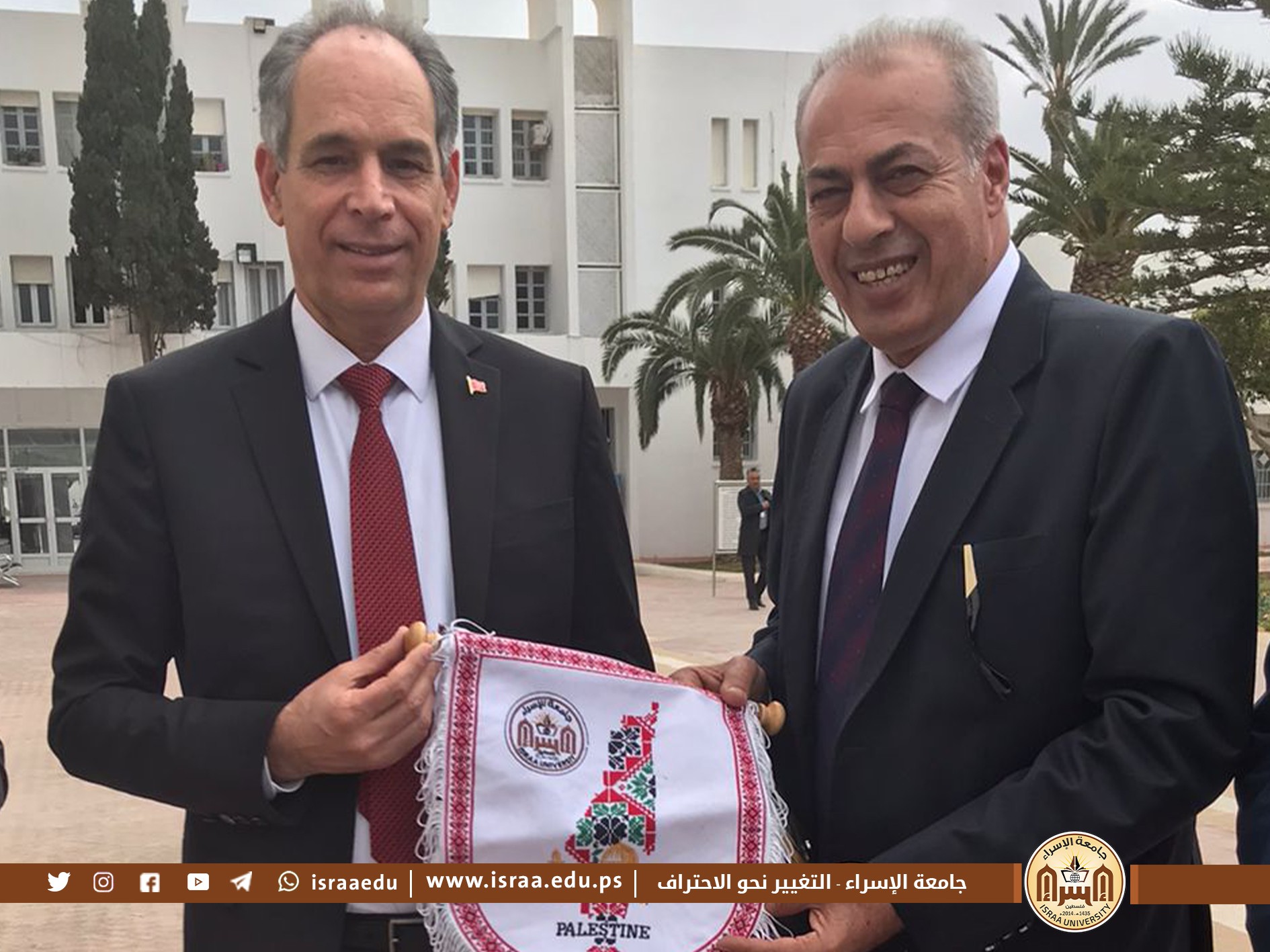 رئيس جامعة الإسراء يوقع عدة اتفاقيات مع الجامعات التونسية ويلتقي بالعديد من الشخصيات الرسمية العربية والتونسية